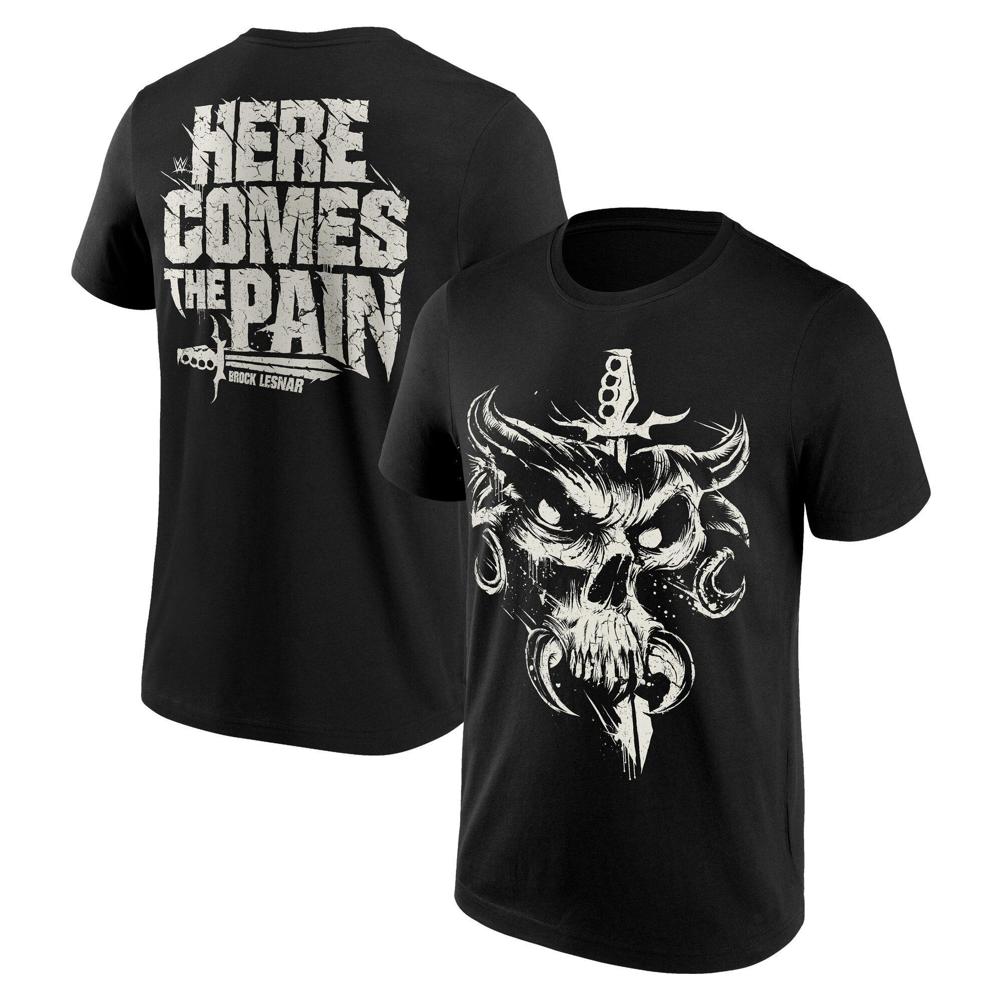 WWE Brock Lesnar Here Comes The Pain T-Shirt - Black - Mens